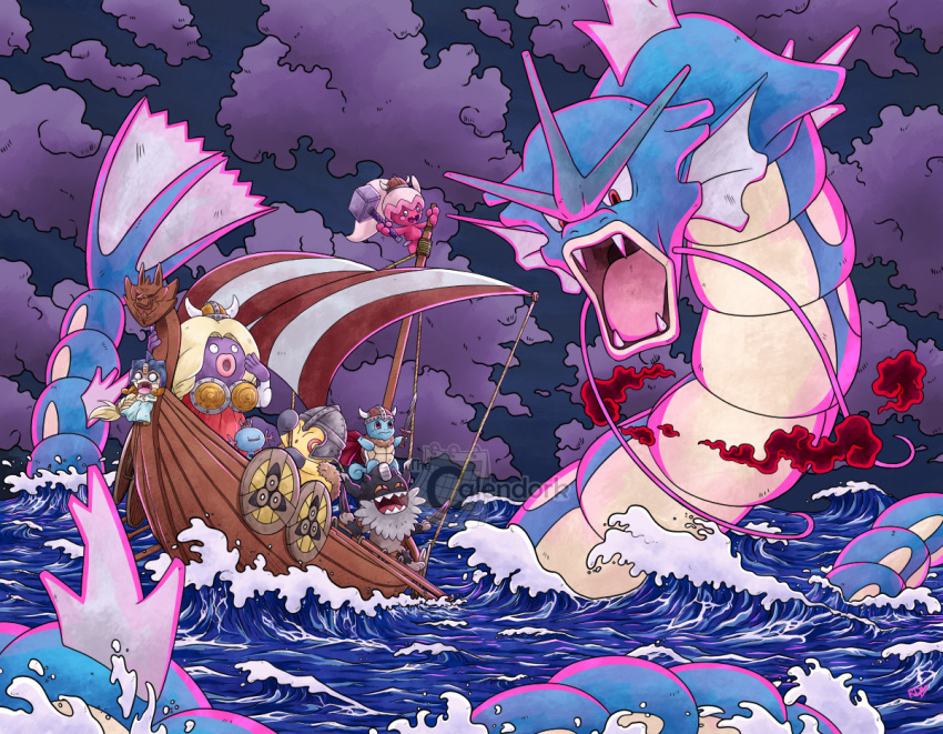 2girls, :o, aegislash, aqua_dress, armor, artist_name, blonde_hair, breastplate