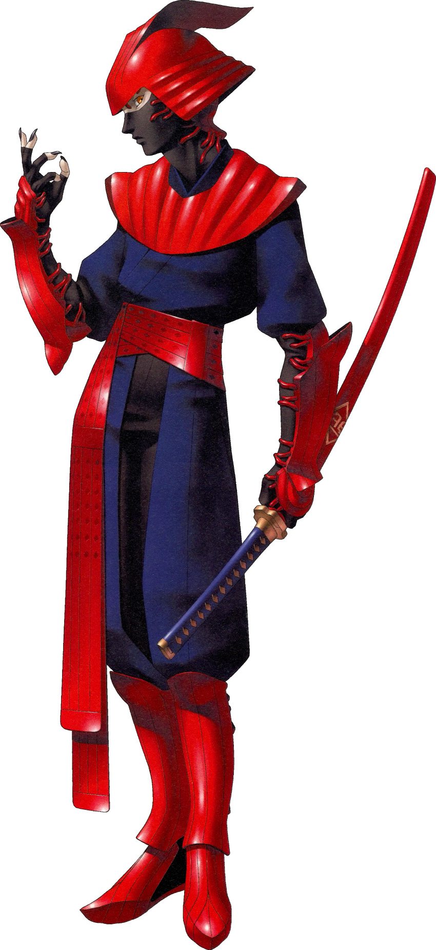1boy, absurdres, armor, commentary, dark_persona, english_commentary, full_body, helmet