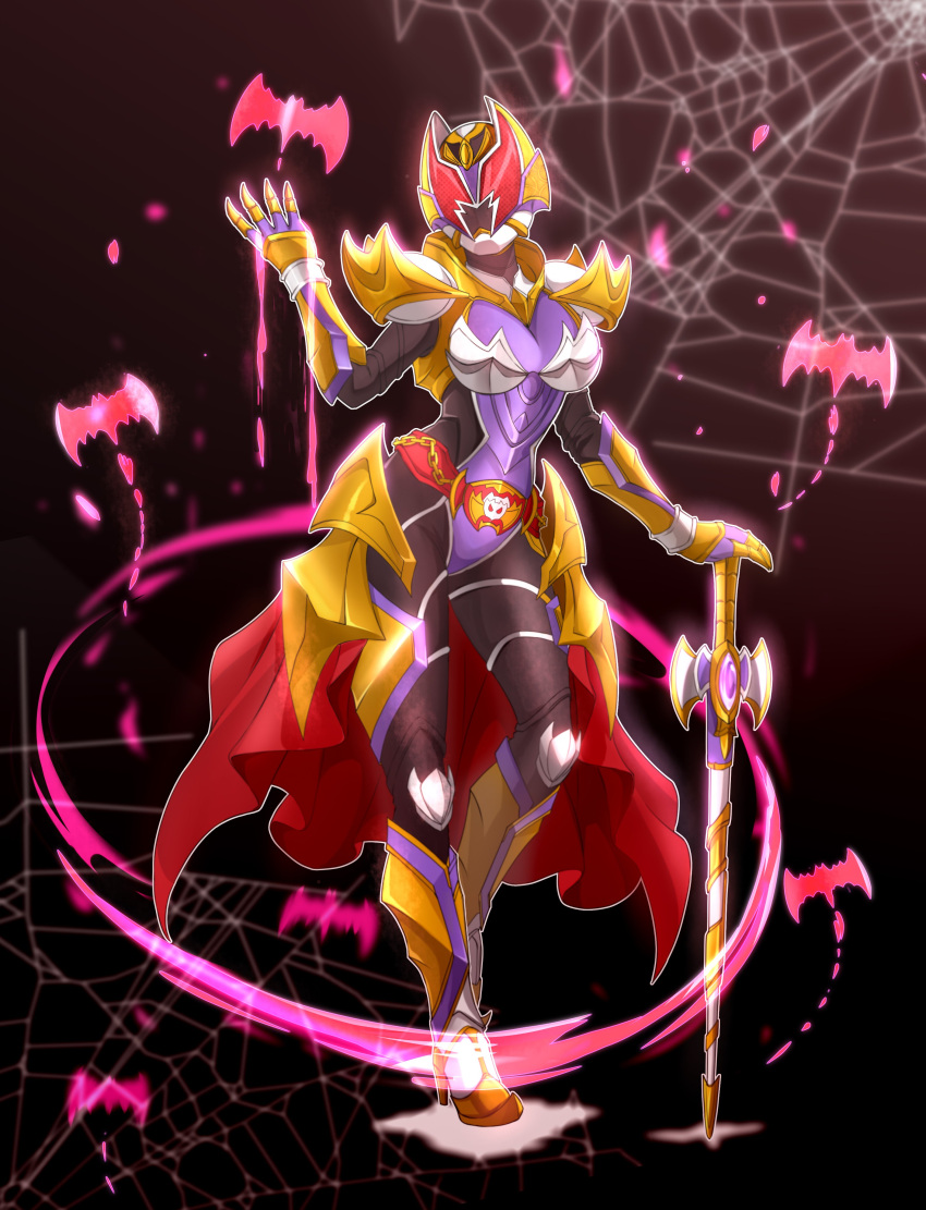 1girl, absurdres, alternate_costume, alternate_form, alternate_universe, armor, bat_(animal), belt