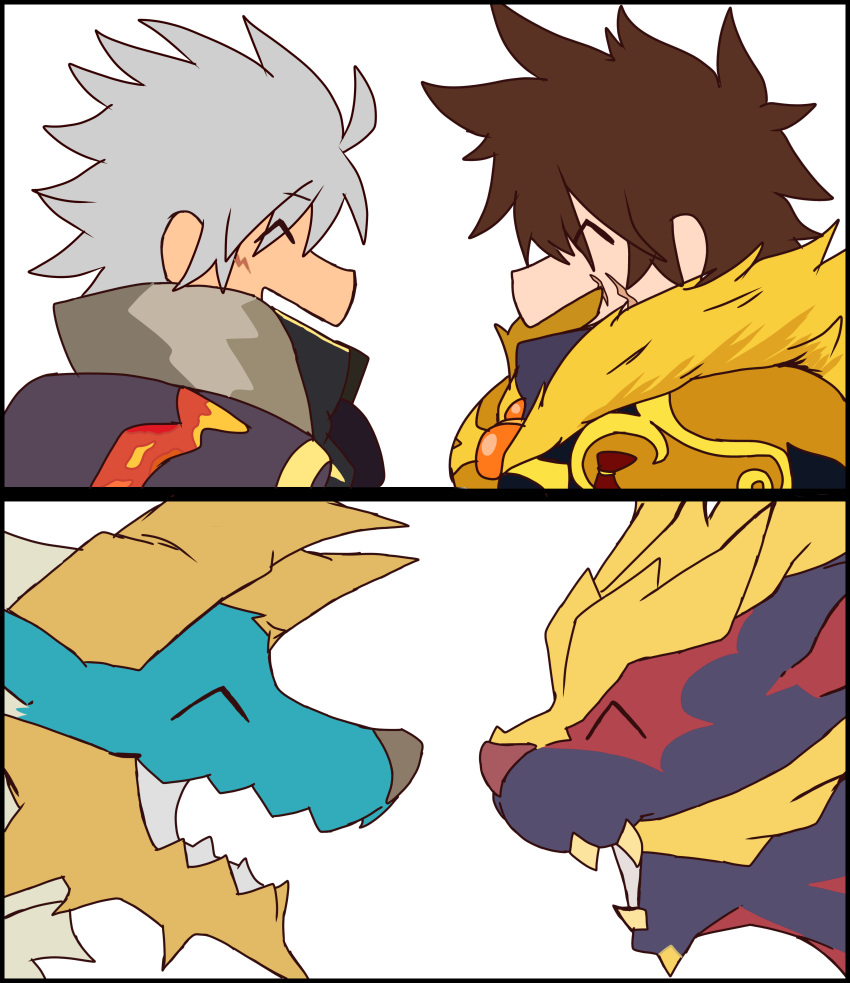absurdres, highres, lavasioth_(armor), magnamalo, monster_hunter:_world, monster_hunter_(character), monster_hunter_(series), monster_hunter_rise