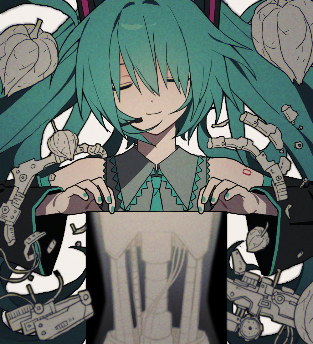 1girl, 4mm0e1, hatsune_miku, otome_kaibou_(vocaloid), solo, vocaloid