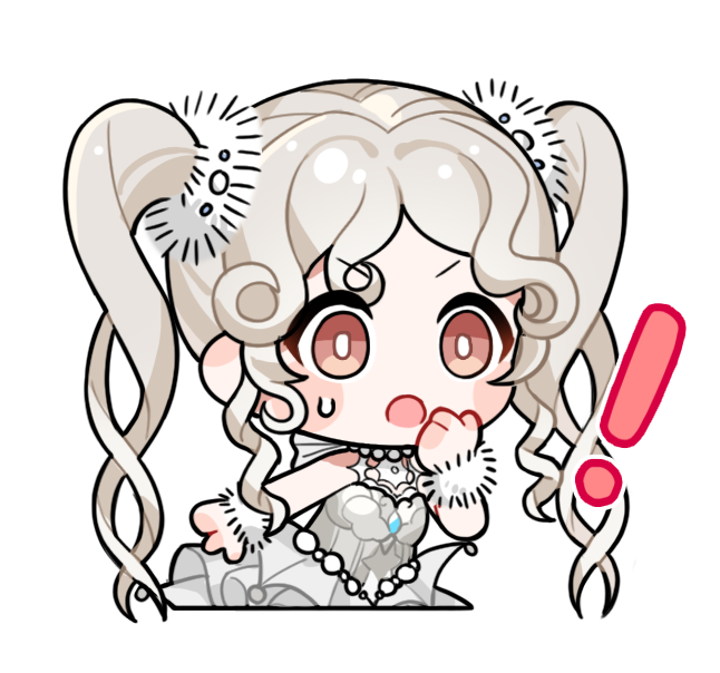 !, 1girl, artist_request, ballerina, bare_shoulders, bead_necklace, beads, blonde_hair, blush_stickers, bright_pupils, brown_eyes, constricted_pupils, cropped_legs, dancing_pearl_(infinity_nikki), fur_wrist_cuffs, hair_beads, hair_ornament, hair_scrunchie, halter_leotard, halterneck, hand_to_own_mouth, infinity_nikki, jewelry, leotard, long_hair, necklace, nikki_(series), official_art, pleated_skirt, scrunchie, skirt, solo, surprised, sweatdrop, tareme, transparent_background, tutu, twintails, v-shaped_eyebrows, wavy_hair, white_leotard, white_pupils, white_scrunchie, white_skirt, white_wrist_cuffs, wrist_cuffs