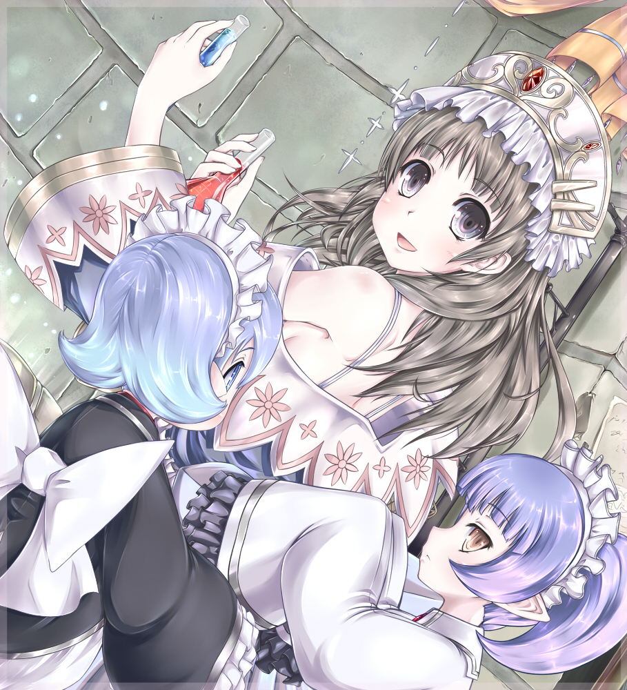 atelier_(series), atelier_totori, back, blush, chimu_(atelier_totori), hom, maid, maid_headdress