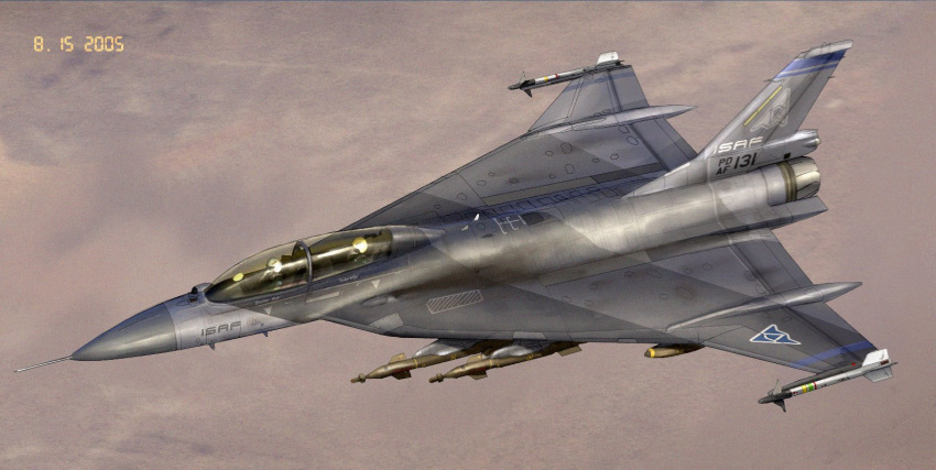 2others, ace_combat, ace_combat_04, aircraft, airplane, asterozoa, canopy_(aircraft), dated, desert, f-16_fighting_falcon, f-16xl, fighter_jet, flying, from_above, helmet, isaf, military_vehicle, missile, multiple_others, vehicle_focus