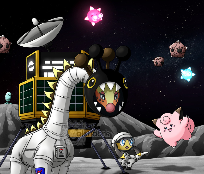 aqua_eyes, artist_name, black_eyes, blush, blush_stickers, bright_pupils, clefairy, clothed_pokemon