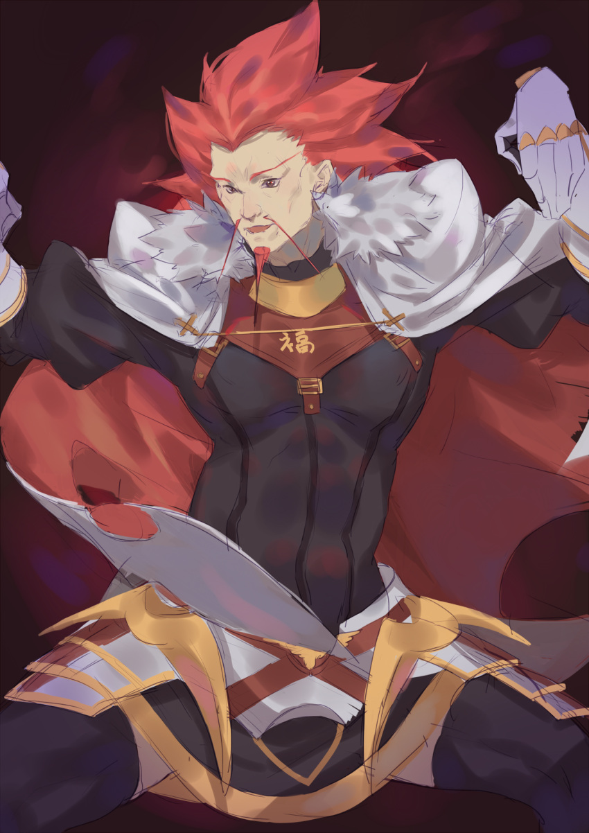 abs, astolfo_(fate), astolfo_(fate)_(cosplay), astolfo_(rider)_(fate), astolfo_(rider)_(fate)_(cosplay), black_thighhighs, cape, comic_lo