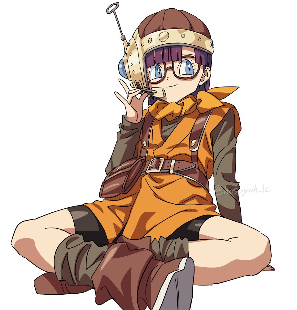 1girl, arm_support, belt, belt_buckle, belt_pouch, bike_shorts, black_shirt, black_shorts