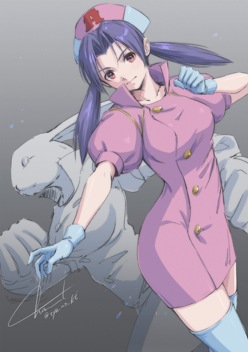 1girl, absurdres, animal_ears, bloody_roar, blush, breasts, brown_eyes, closed_mouth