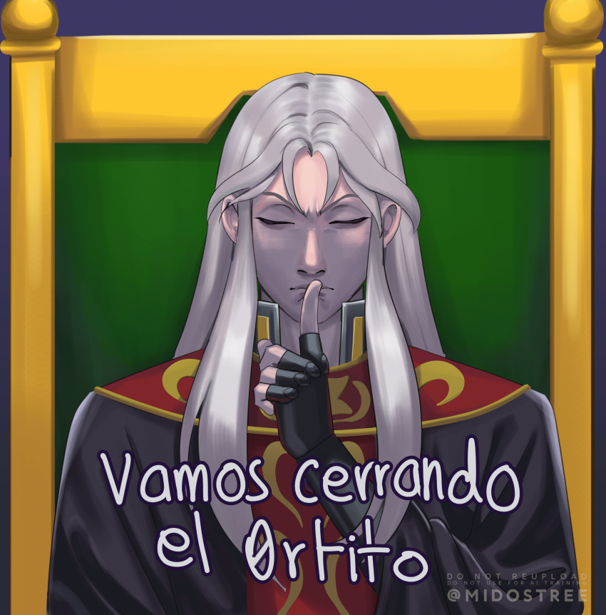 1boy, absurdres, androgynous, armored_boots, balron_lune, black_gloves, black_robe, boots