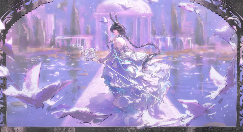 1girl, alternate_costume, ambience_synesthesia, amiya_(ambience_synesthesia_2025)_(arknights), amiya_(arknights), amiya_(medic)_(arknights), animal_ears, arknights