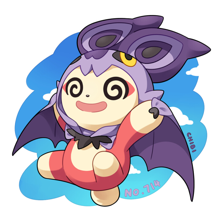 :d, bat_hood, commentary_request, cosplay, full_body, no_humans, noibat, noibat_(cosplay)