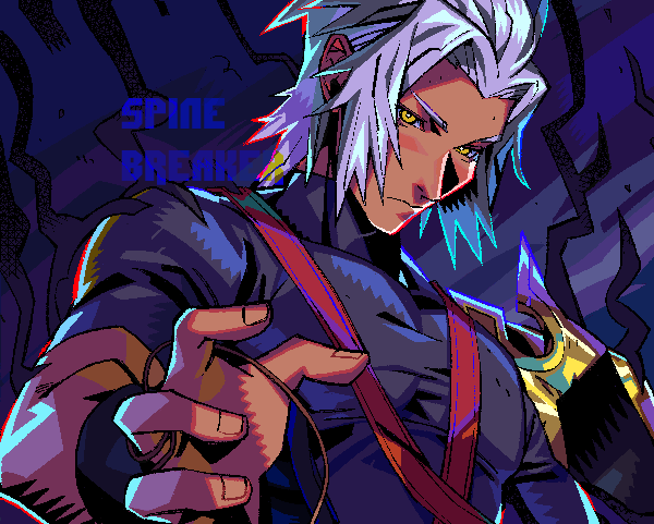 1boy, armor, artist_name, black_shirt, breaking_spine, dark-skinned_male, dark_skin, grey_hair, hair_intakes, hand_up, kingdom_hearts, kingdom_hearts_birth_by_sleep, looking_at_viewer, male_focus, parted_bangs, pauldrons, serious, shirt, shoulder_armor, shoulder_strap, single_pauldron, solo, terra-xehanort, tight_clothes, tight_shirt, toned, toned_male, turtleneck, turtleneck_shirt, upper_body, wristband, xehanort_(kingdom_hearts), yellow_eyes