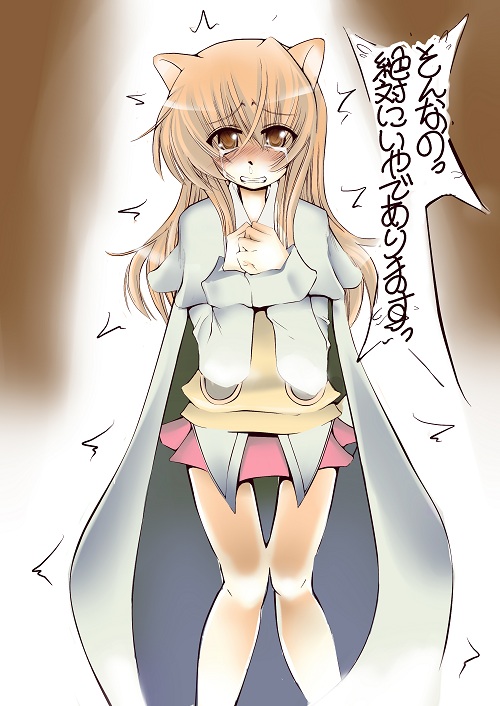 brown_eyes, brown_hair, cape, dog_days, dog_ears, fukui_sora, ricotta_elmar, ricotta_elmer