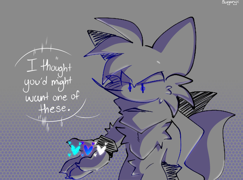 2024, absurdres, blue_eyes, cape, chest_fur, commentary, fingernails, fox