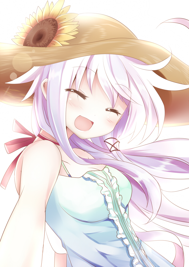 :d, ancer_(mishima_kurone), anceril_sacred, bad_id, blush, bow, choker, closed_eyes