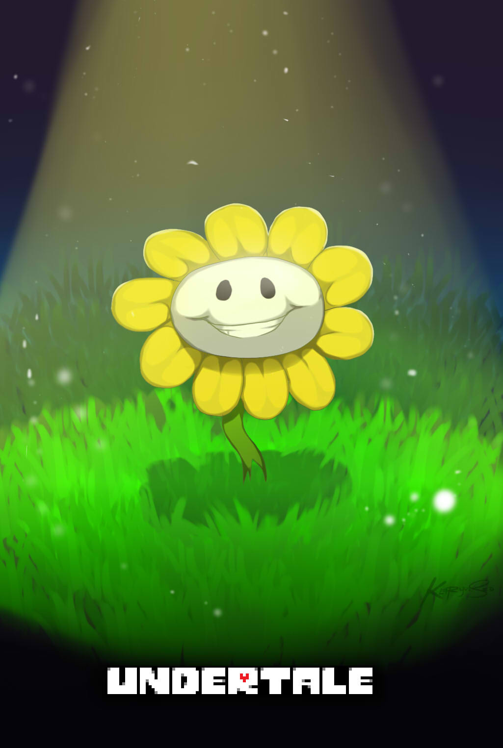 1boy, 2016, 2d, artist_name, copyright_name, digital_media, flower, flower_focus