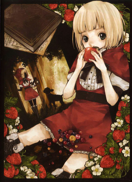 bad_id, bangs, belt, black_eyes, blonde_hair, blunt_bangs, book, boots