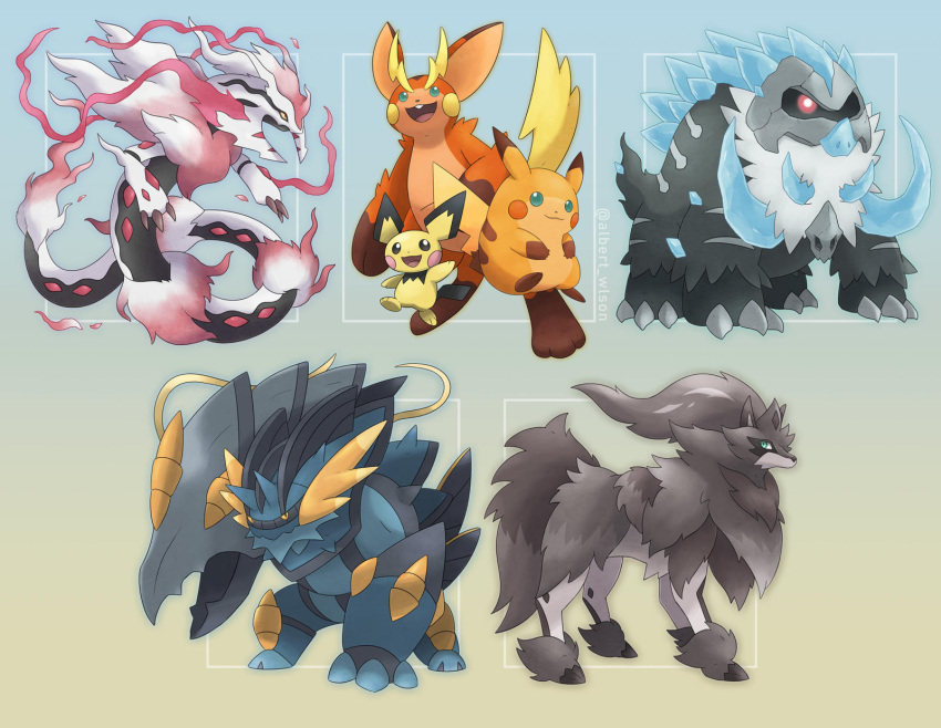 albrt-wlson, alolan_sandslash, clawitzer, closed_mouth, commentary, commission, duskull, english_commentary