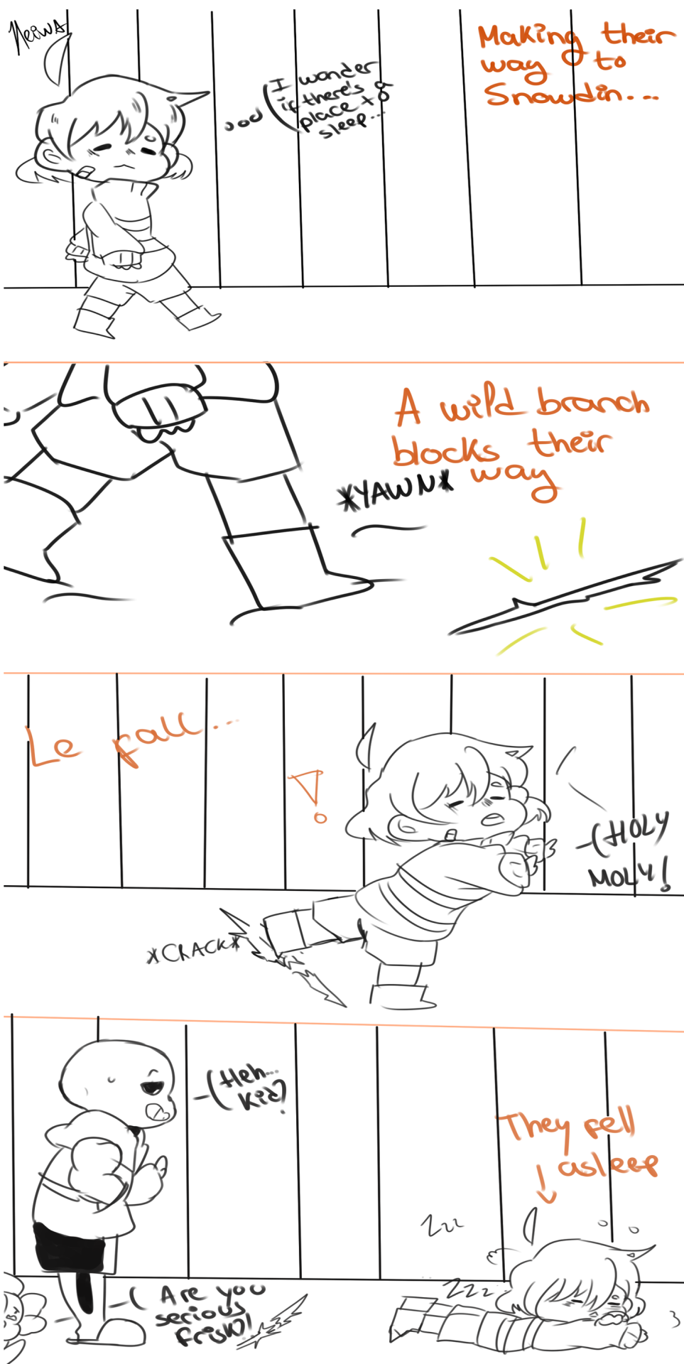 1other, 2016, 2boys, 2d, 4koma, accident, ambiguous_gender, ankle_boots