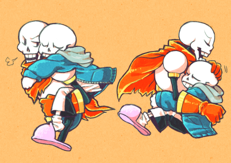 2017, 2boys, 2d, armor, artist_name, black_shorts, blue_jacket, blue_shorts