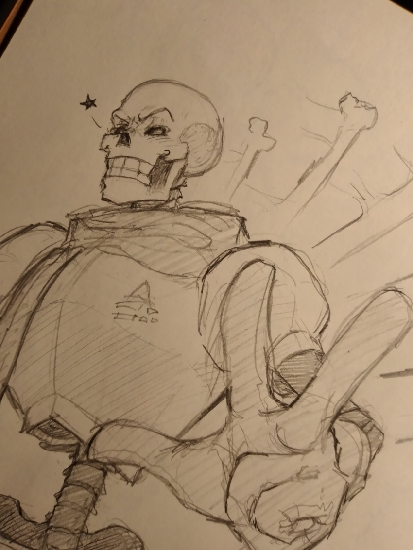 1boy, 2023, 2d, absurdres, armor, bone, boots, commentary