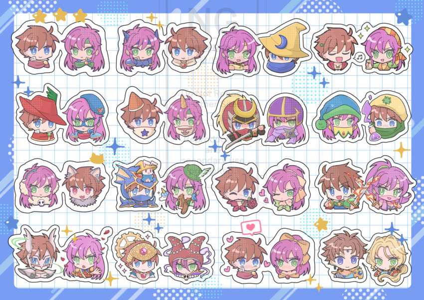 1boy, 1girl, 5jiyu_ni, armor, bard_(final_fantasy), bartz_klauser, beastmaster_(final_fantasy), berserker_(final_fantasy)