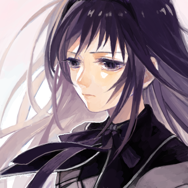 akemi_homura, capelet, drawr, long_hair, madoi_(artist), mahou_shoujo_madoka_magica, purple_eyes, purple_hair