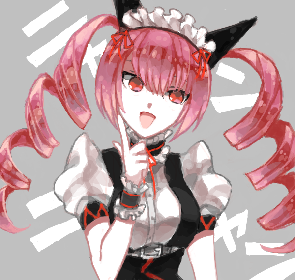 cat_ears, drawr, faris_nyannyan, hac, hashiko_(pecopom), index_finger_raised, maid, nyan
