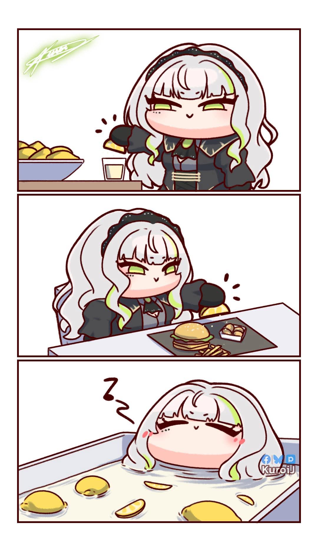 1girl, bathtub, firenze_(stella_sora), food, kuroij, lemon, lemon_slice, lemonade
