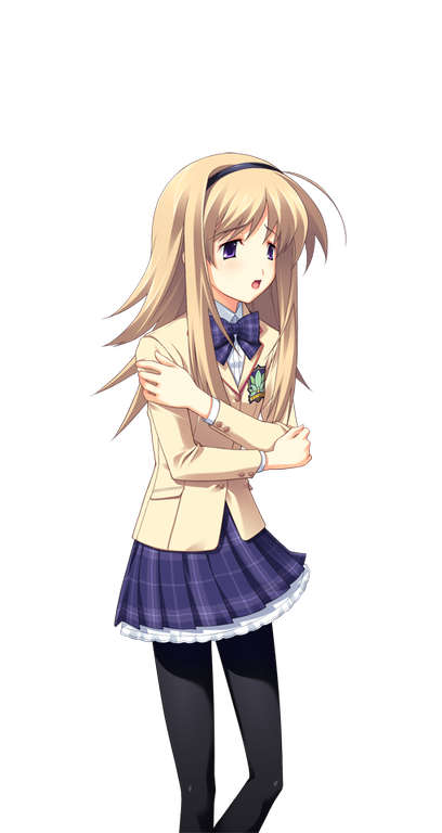 1girl, ahoge, arms_around_self, black_hairband, black_pantyhose, blazer, blonde_hair, bow