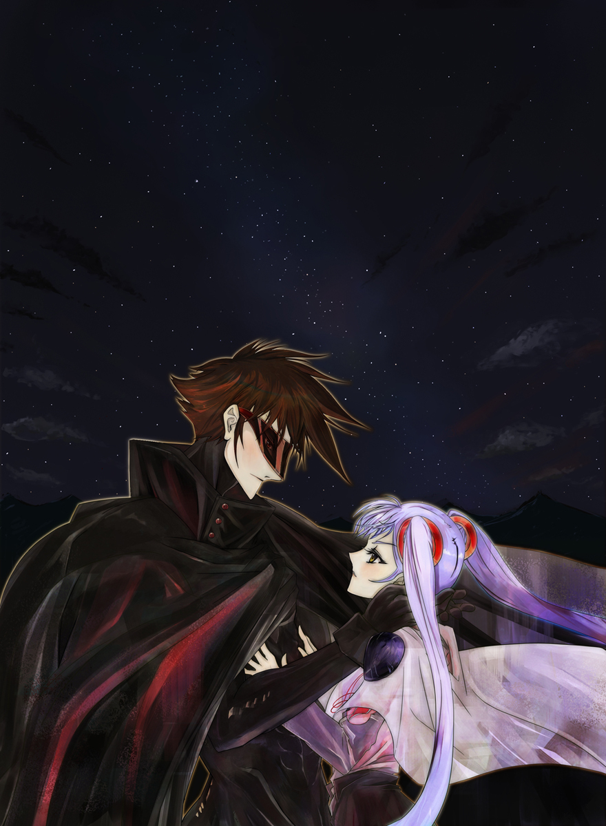 gloves, gond, hair_bobbles, hair_ornament, highres, hoshino_ruri, kidou_senkan_nadesico, kidou_senkan_nadesico_-_prince_of_darkness