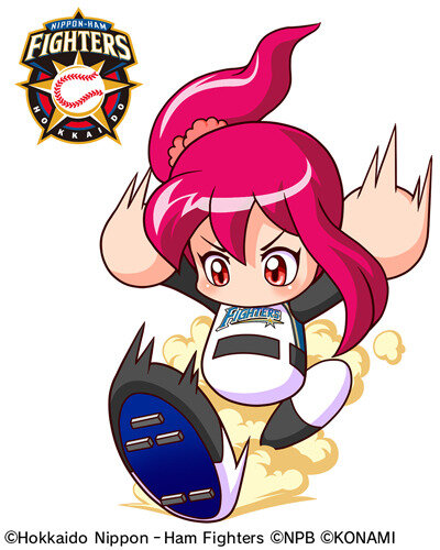 1girl, artist_request, baseball_uniform, belt, black_belt, black_shirt, black_shoes, copyright_notice