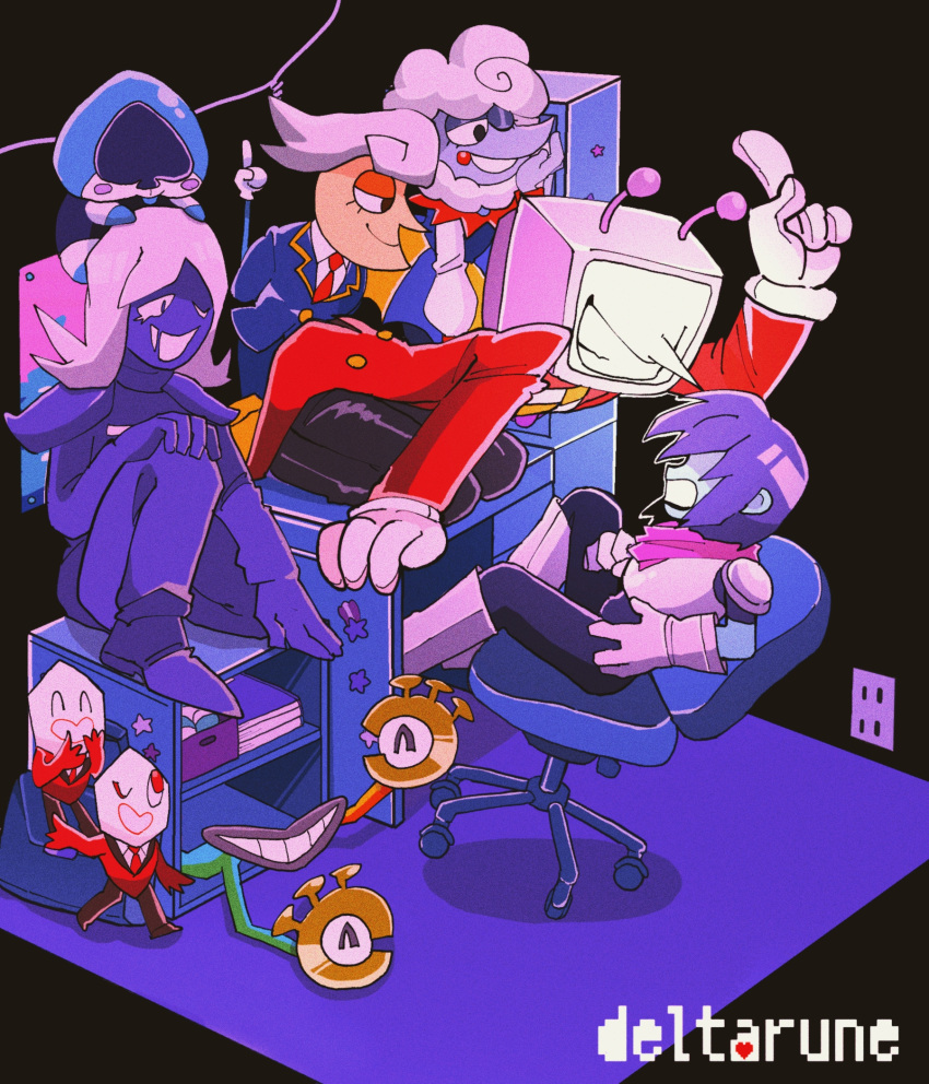 ant_tenna, commentary, crt, deltarune, elnina_(deltarune), english_commentary, gloves, highres