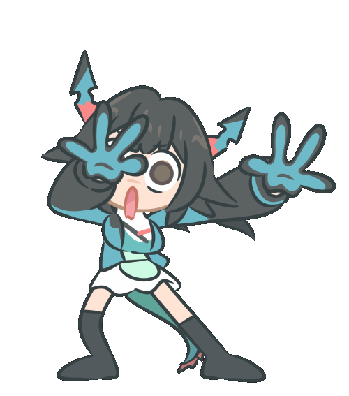1girl, animated, animated_gif, arknights, arknights:_endfield, black_hair, chen_qianyu_(arknights), cho_theg