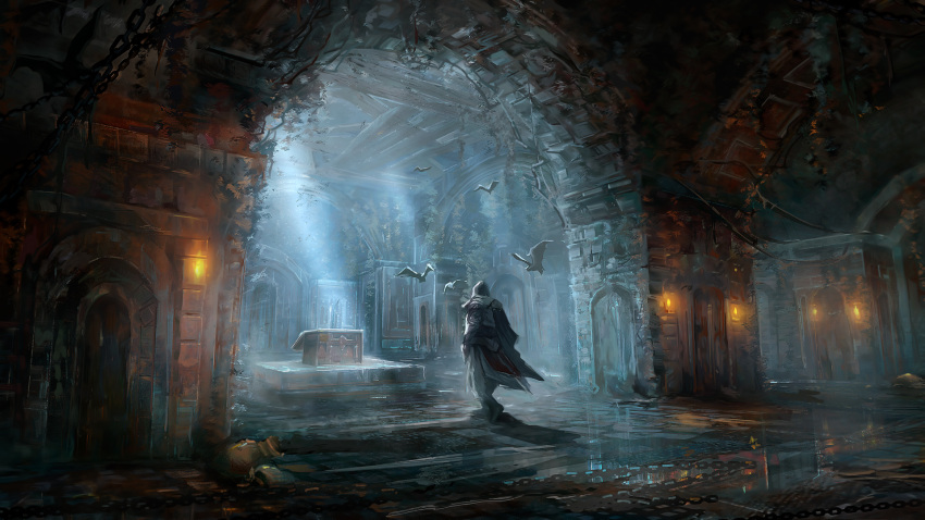 assassin's_creed, assassin's_creed:_brotherhood, assassin's_creed, assassin's_creed:_brotherhood, bat, bird, cape, epic