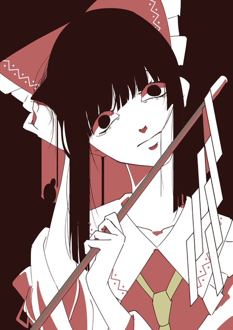 1girl, black_background, black_eyes, black_hair, bow, closed_mouth, collarbone, commentary_request