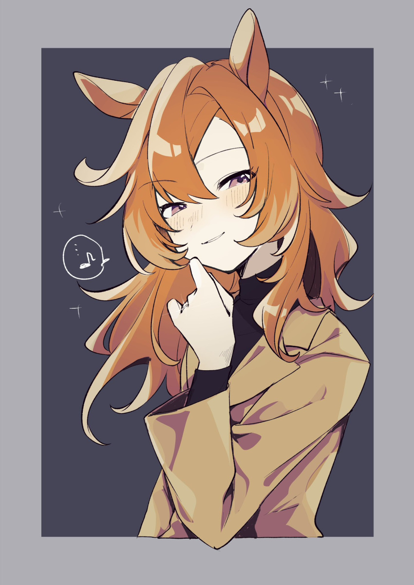 1girl, alternate_costume, alternate_hair_length, alternate_hairstyle, amano_(amano_miko), animal_ears, black_shirt, brown_coat