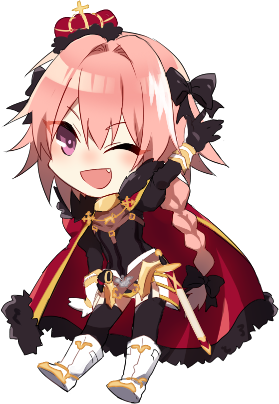1boy, androgynous, arm_up, armored_skirt, astolfo_(fate), astolfo_(rider)_(fate), astolfo_(third_ascension)_(fate), black_bow
