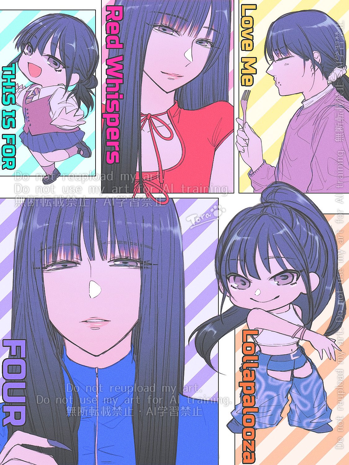 1girl, animification, aoi_toramatsu, belt, black_belt, black_hair, black_shoes, blue_shorts