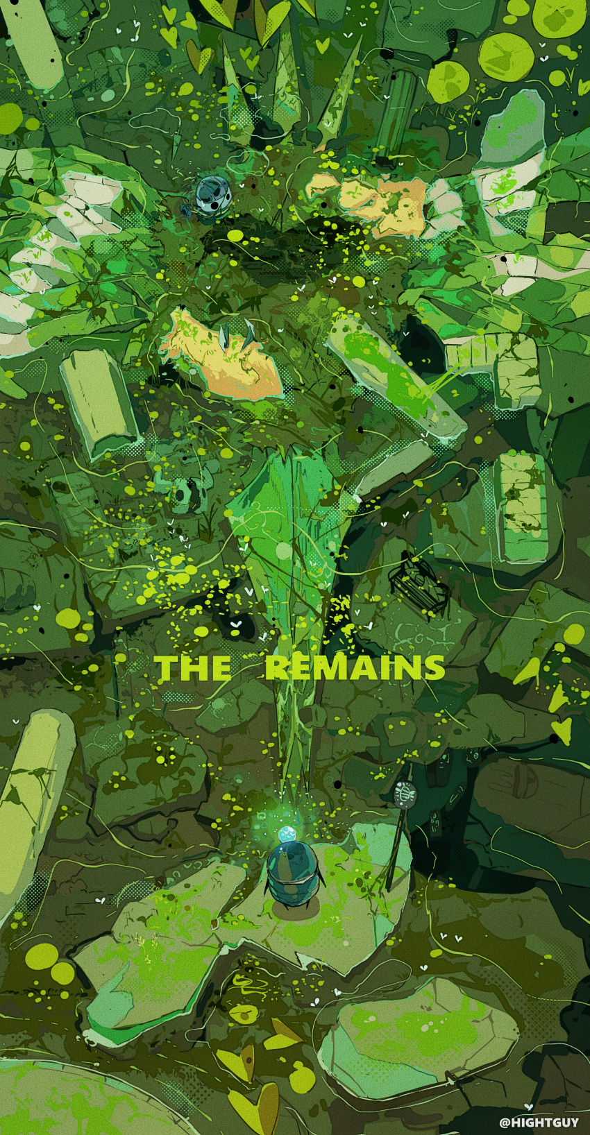 2others, absurdres, artist_name, bench, broken_mask, character_request, check_character, commentary