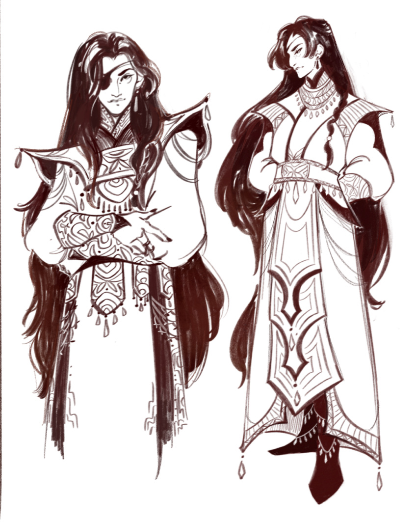 1boy, alifreeart, animal_print, beads, belt, black_hair, black_nails, boots