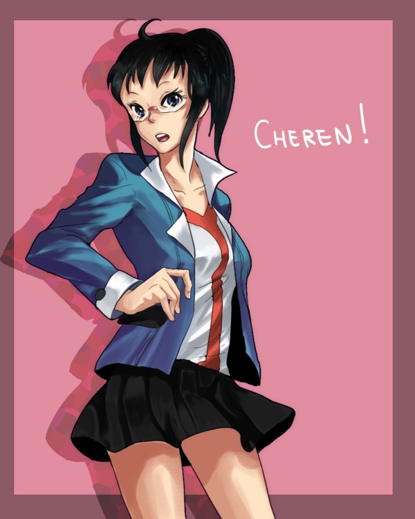 cheren_(pokemon), genderswap, glasses, jacket, kanran, pokemon, pokemon_(game), pokemon_black_and_white