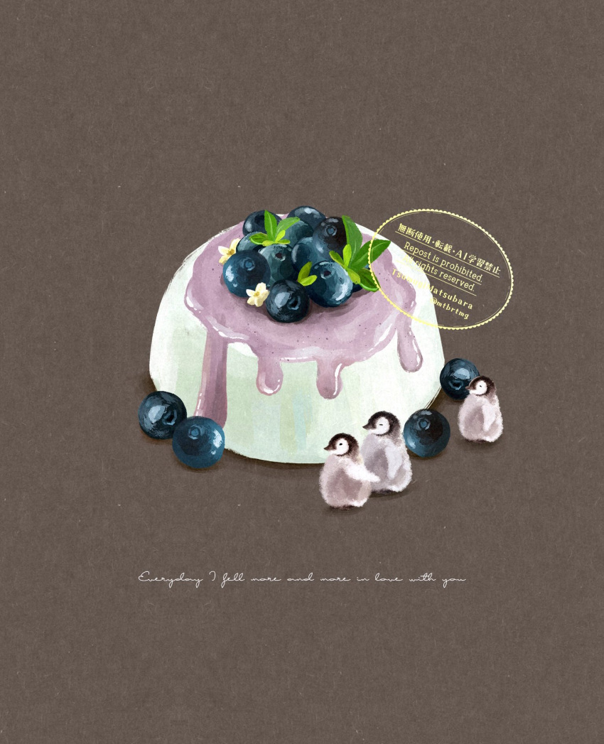 animal, bird, blueberry, commentary, english_text, food, food_focus, fruit
