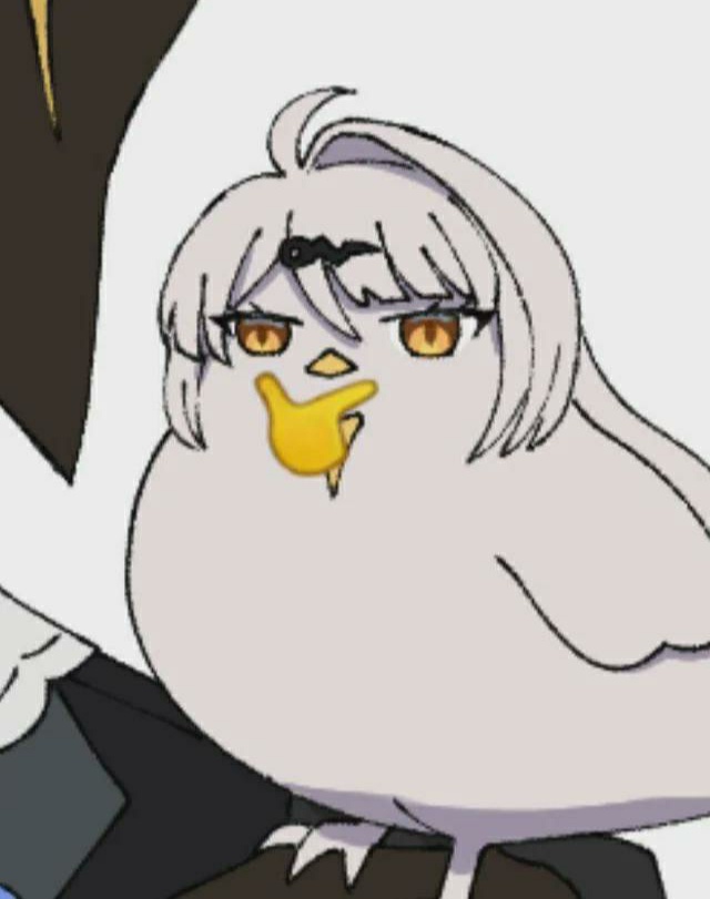 1girl, animalization, bird, bird_on_shoulder, long_hair, yixuan_(zenless_zone_zero), zenless_zone_zero