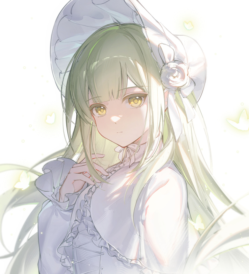 1girl, absurdres, animate_(company), animate_cafe, bang_dream!, bang_dream!_it's_mygo!!!!!, blunt_bangs, bonnet