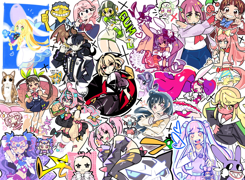 absurdres, agnes_digital_(umamusume), bourbunbun, commentary, coral_(pokemon), cure_whip, english_commentary, evelyn_chevalier, glalie, gum_(jsr), hachikuji_mayoi, hal_(angry_birds), highres, houraisan_kaguya, lacey_(pokemon), lillie_(pokemon), maruyama_aya, meme, meowl_(meme), milky_rose, moe_szyslak, nabbit, nyubara_reona, purirun_(precure), simon_blackquill, the_original_starwalker, tsushima_yoshiko, usada_hikaru, varesa_(genshin_impact)