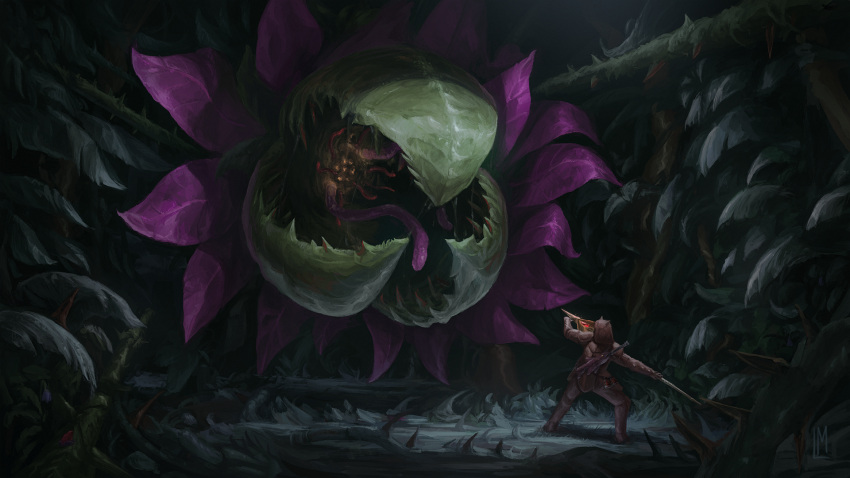 1other, ambiguous_gender, battle, bohrokki, boss_fight, fighting_stance, giant, giant_monster