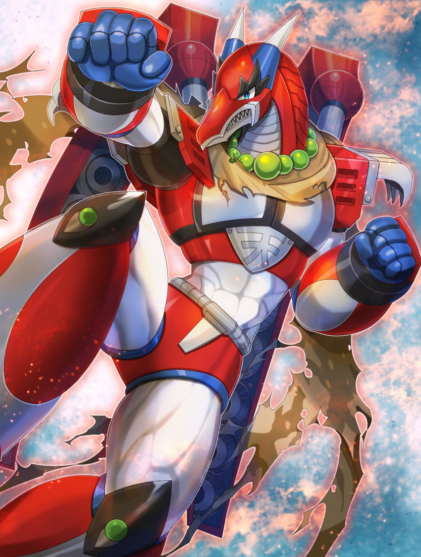 1boy, bead_necklace, beads, feet_out_of_frame, green_eyes, highres, jewelry, kiwakiwa