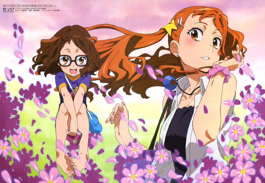 anjou_naruko, ano_hi_mita_hana_no_namae_wo_bokutachi_wa_mada_shiranai, flower, flowers, megami, michishita_kouta