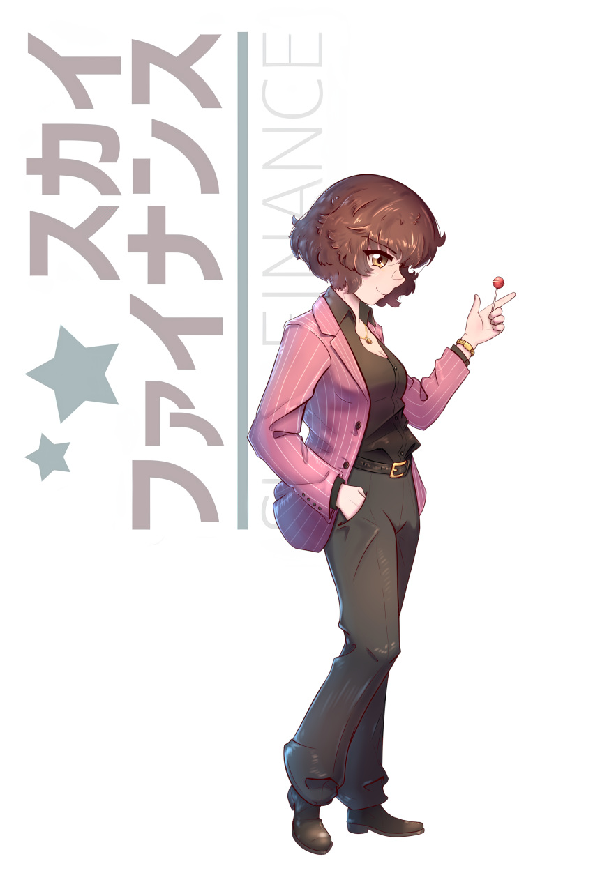 1girl, absurdres, akiyama_shun, akiyama_shun_(cosplay), akiyama_yukari, belt, belt_buckle, black_belt